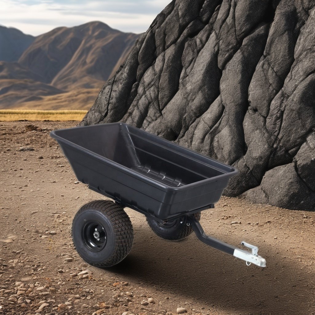 ATV trailers with a plastic platform