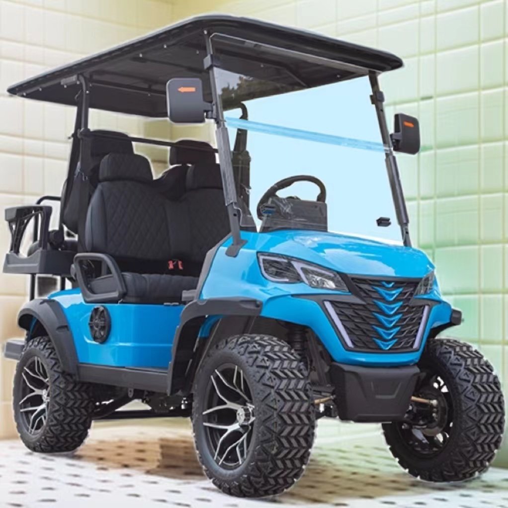 Lithium battery 4 Seats 1-3 years Warranty New Energy Vehicles Golf Club 72V 5Kw Electric Golf Carts For Adult Pick