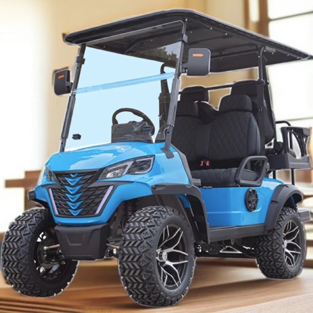 Lithium battery 4 Seats 1-3 years Warranty New Energy Vehicles Golf Club 72V 5Kw Electric Golf Carts For Adult Pick