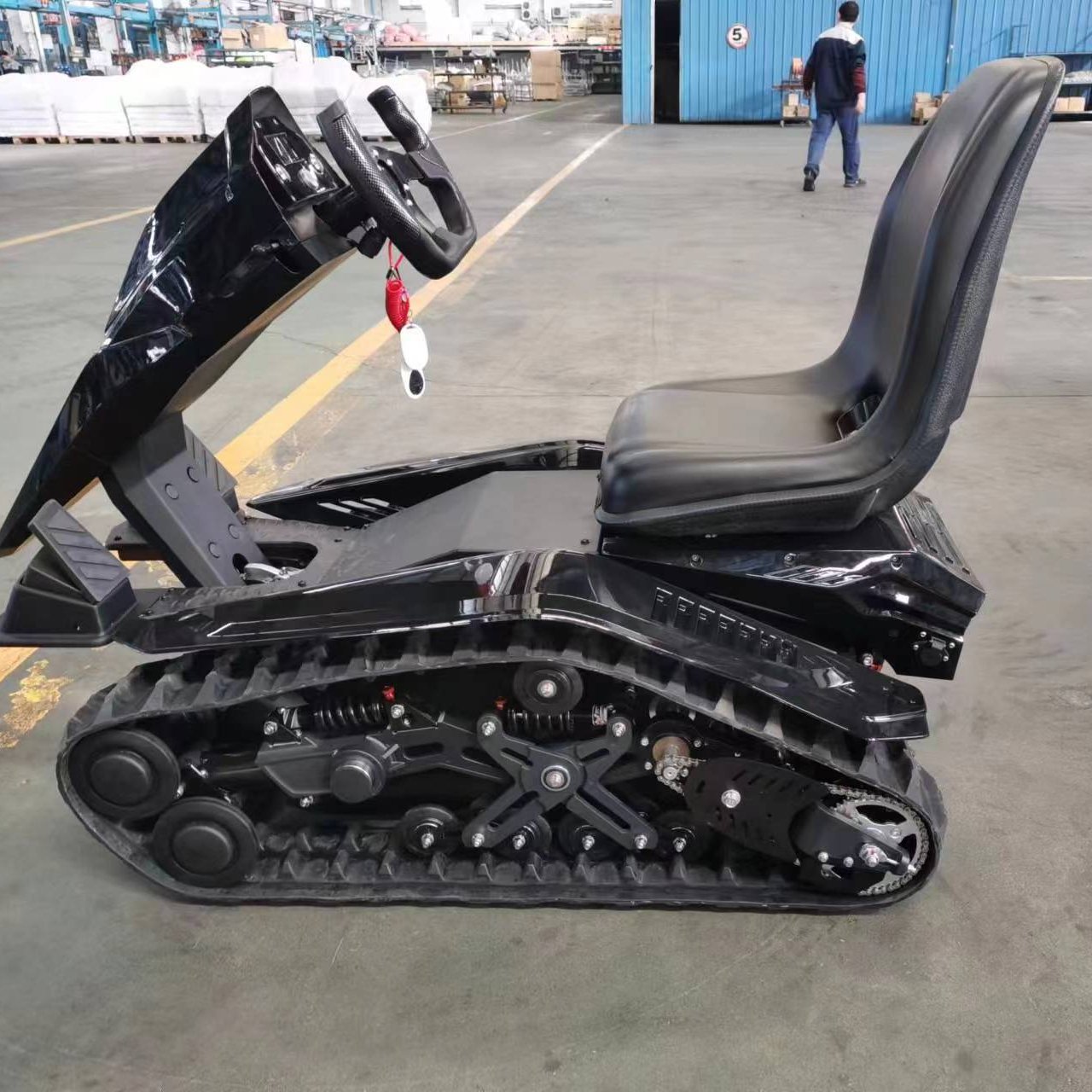 First Sale Single-Person ATV Tracked Snowmobile Amusement Park Beach Buggy for Adult