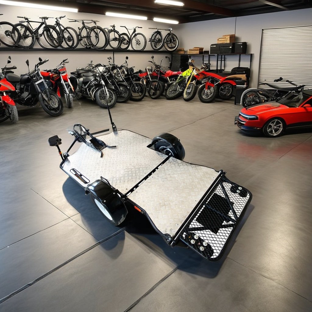 Motorcycle and ATV Trailers with Tent for Motorbike Accessories