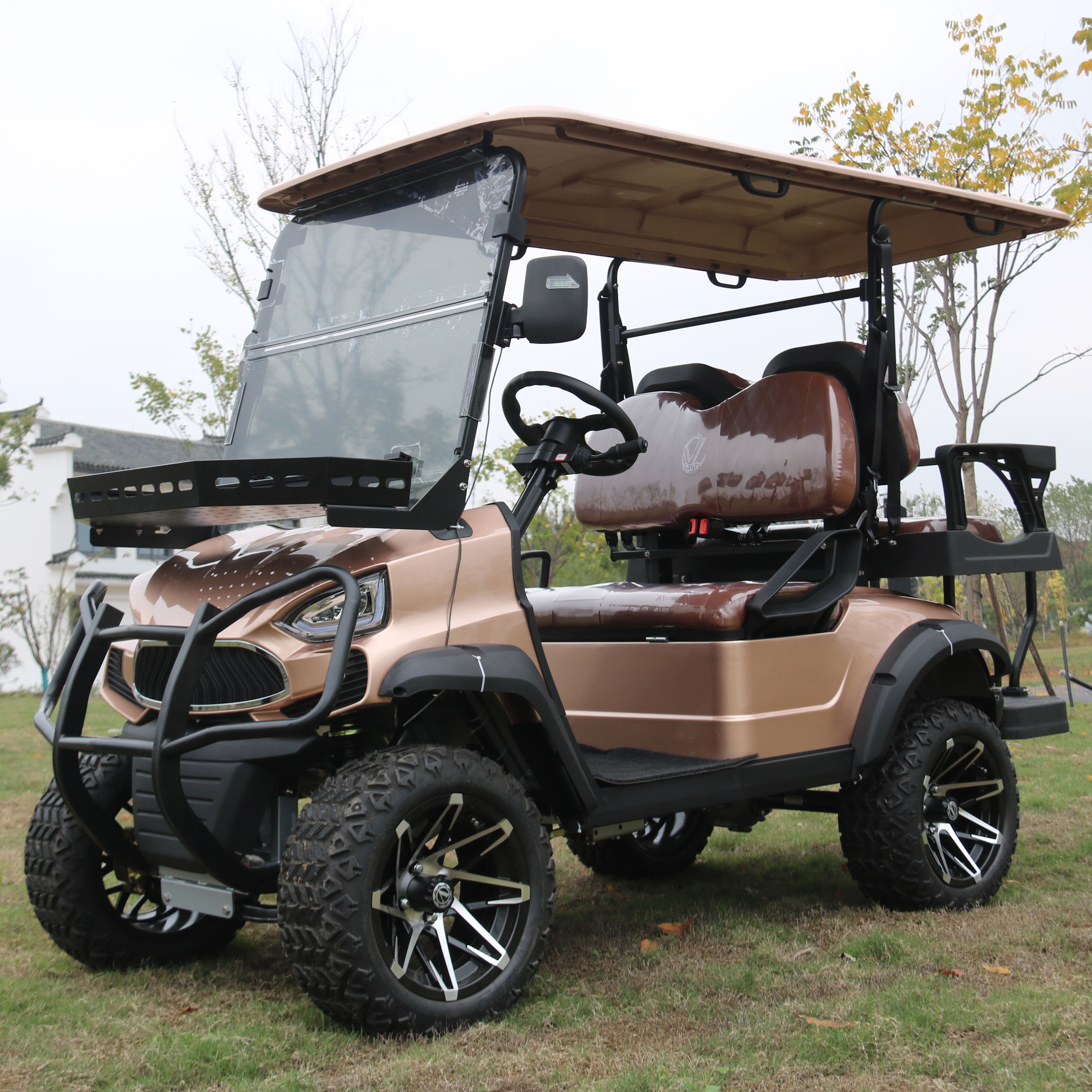 New Arrival Tourist Sport Off Road Electric 4 Seater Golf Cart With LED Lights