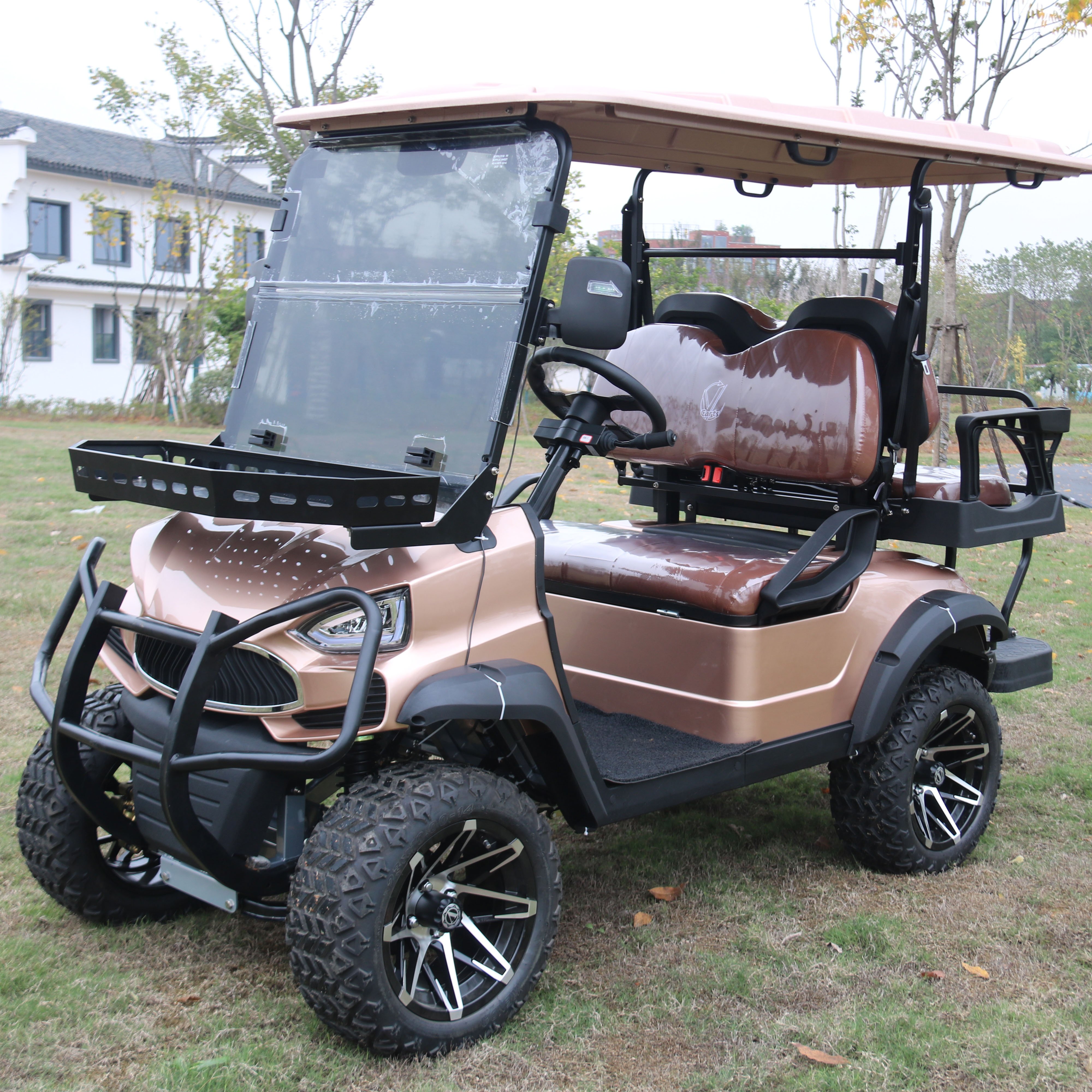 New Arrival Tourist Sport Off Road Electric 4 Seater Golf Cart With LED Lights