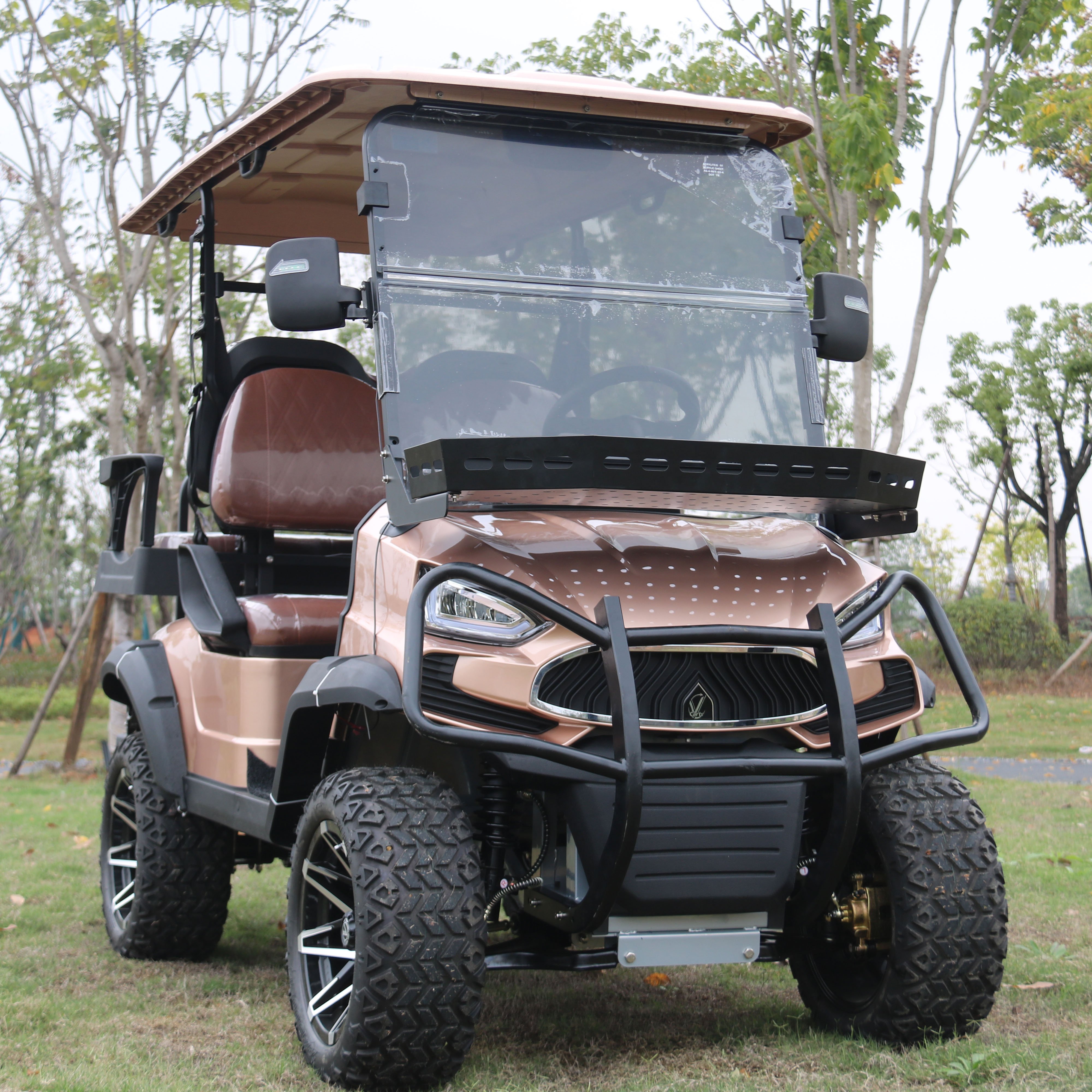 New Arrival Tourist Sport Off Road Electric 4 Seater Golf Cart With LED Lights