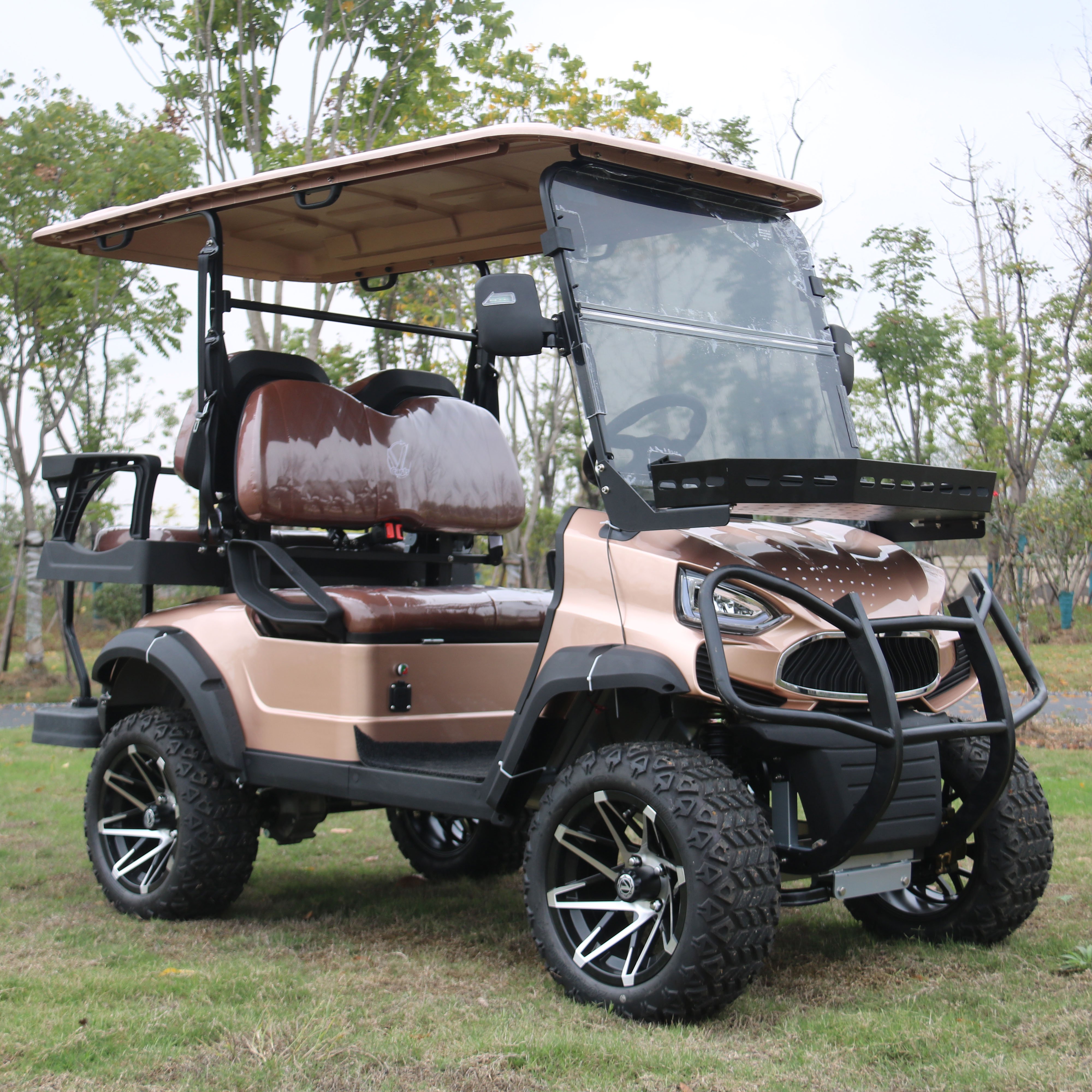 New Arrival Tourist Sport Off Road Electric 4 Seater Golf Cart With LED Lights