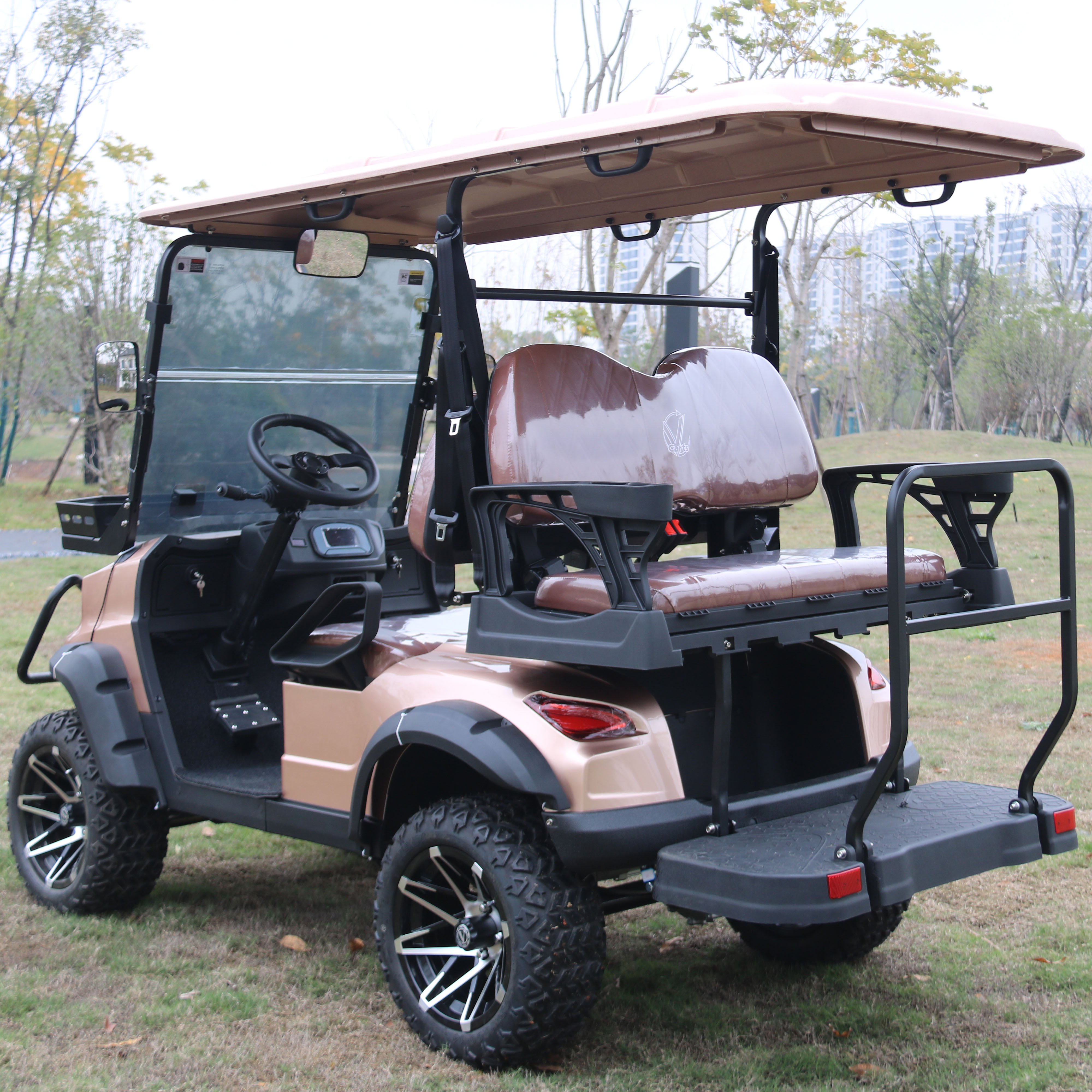 New Arrival Tourist Sport Off Road Electric 4 Seater Golf Cart With LED Lights