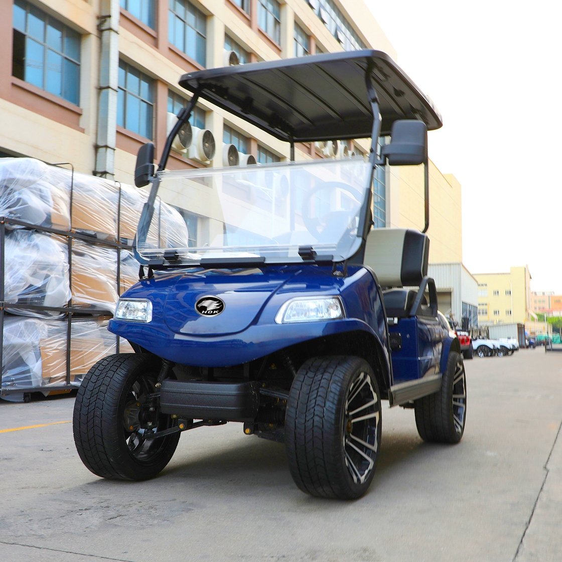 HDK EV Utility Vehicle Mini Buggy golf-rack Trolley UTV ATV Scooter 2 Seats 48V Club Car Gokart Electric Golf Cart