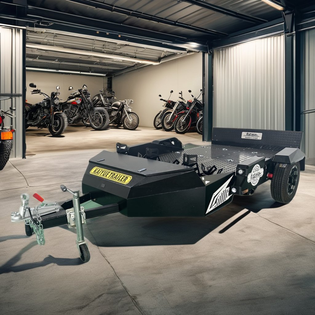 Electric Lift Trailer for Carrying ATVs and Motorcycles for Outdoor Adventures