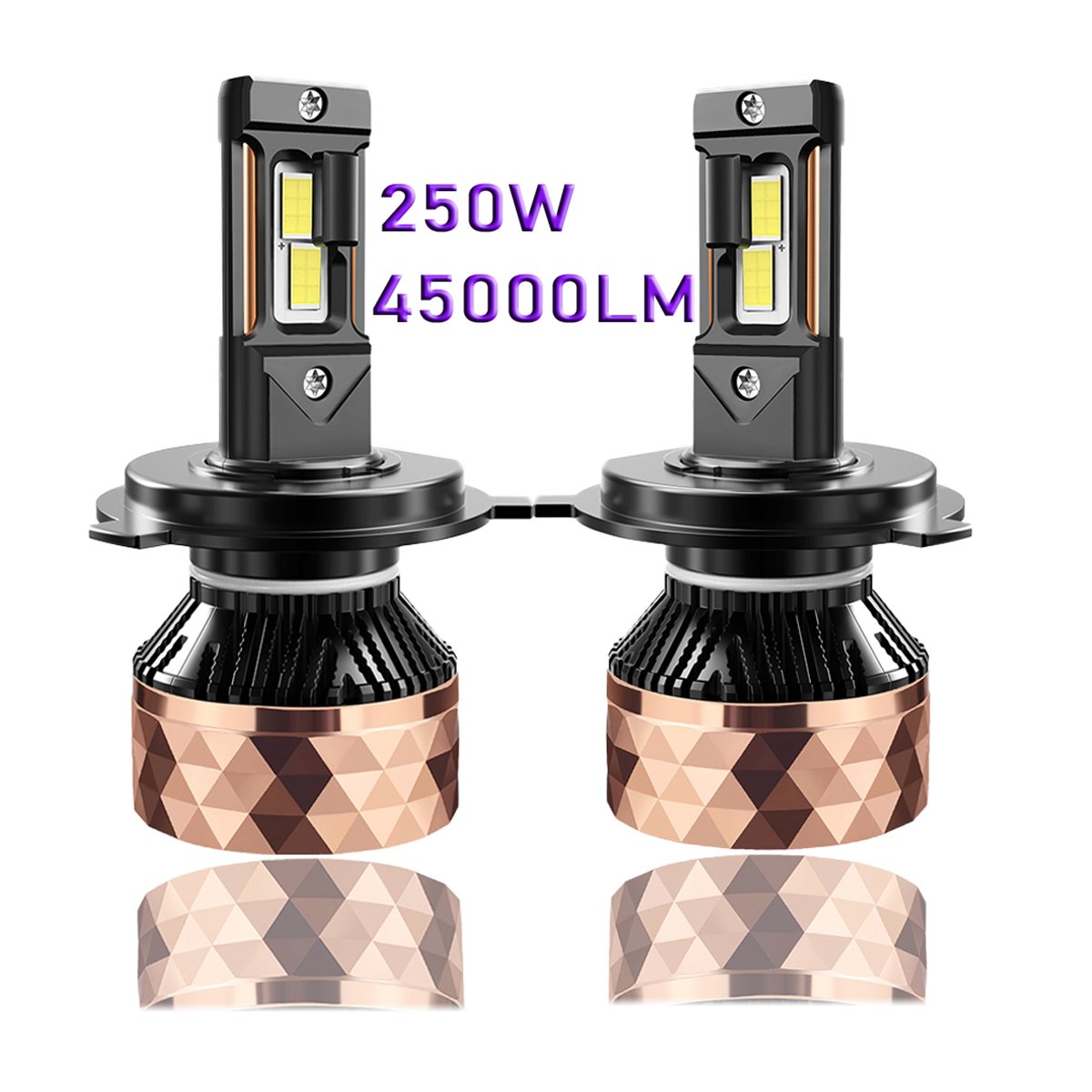 9005 H11 LED Bulb 45000LM HB3 D2 D5 CAR Light 4575 CSP Chipset 6000K White 250W SUPER BRIGHT LED Car Accessories Ledheadlights