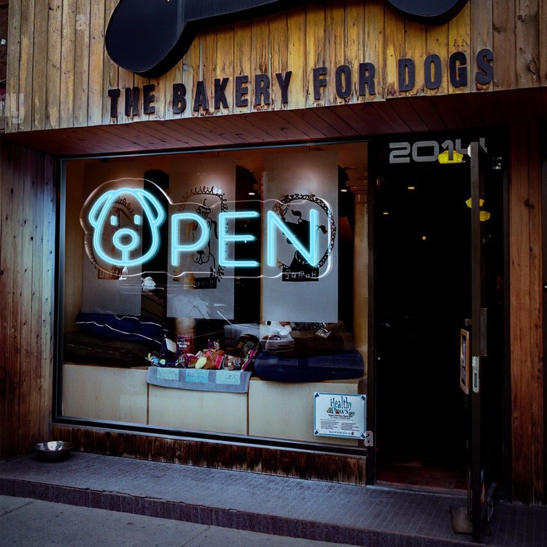 New Arrival Custom Made 360 Degree 3D Shop Store Light Letter Logo Opening LED Open Neon Sign