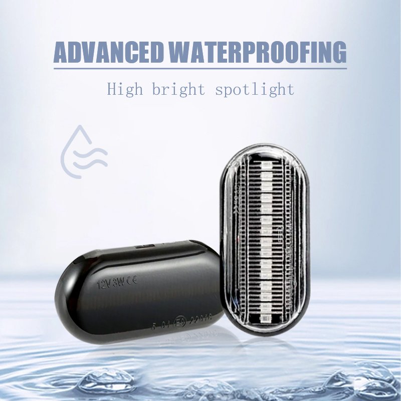Sequential Smoked Dynamic Flowing LED Side Marker Indicator Light for Renault clio espace Kangoo Laguan megane