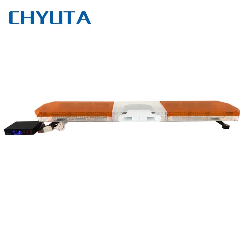 47 Inch Roof Emergency Lightbar Red Blue LED Ambulance No Siren Horn Warning Light for Firefighter Truck Strobe Light Bar