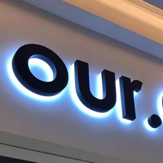 Pled Metal Wall Letters Gold 3d Stainless Steel Signs Backlit Sign Channel Letter Led Signs for Business