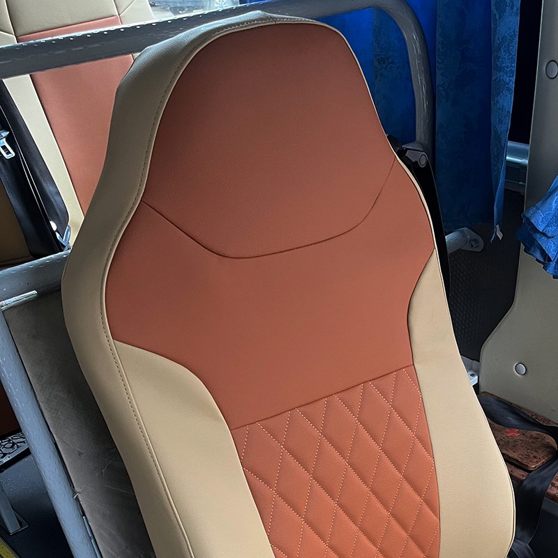 Wholesale High-quality Wear-resistant Leather Passenger Car and Bus Seat Covers Suitable for Customized Multi Seat Models