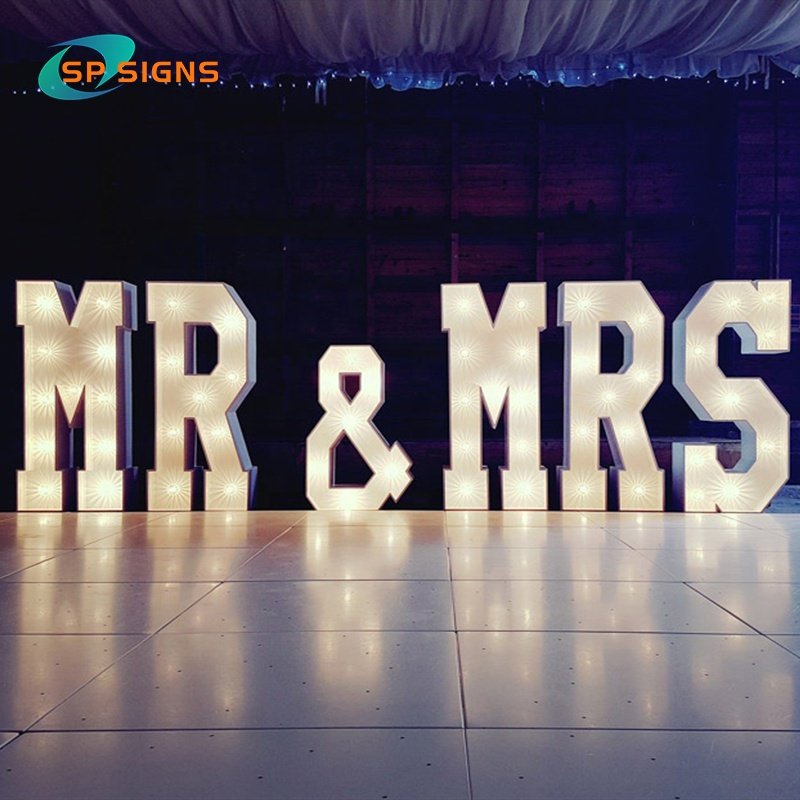 SP Factory Custom 3ft 4ft Marquee Alphabet Love Letters Decor Marry Me Lights Marquee Numbers Giant Light up Letters Led