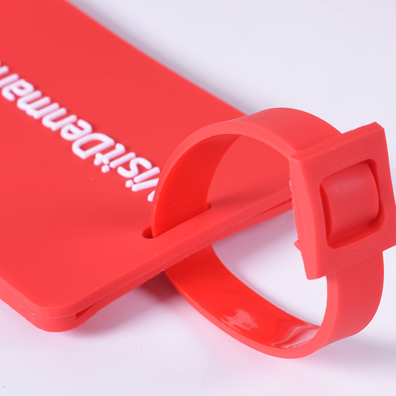 Customized Cartoon PVC Soft Rubber Luggage Tag Eco-Friendly Waterproof Silicone Bus Card Holder Environmentally Shipping Labels