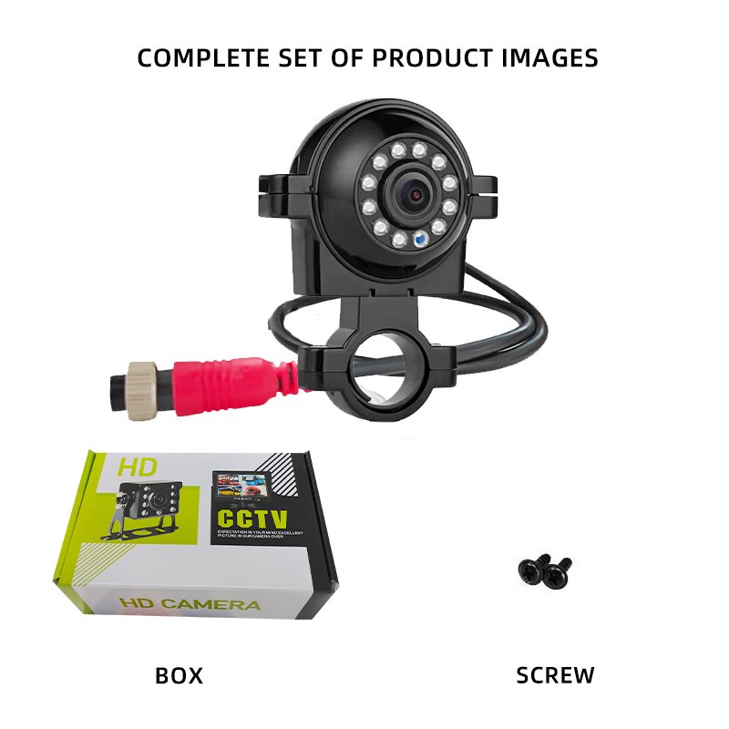 12 LED Lights Side Camera for Truck AHD 1080P HD Night Vision IP68 Waterproof Bus Rear Camera
