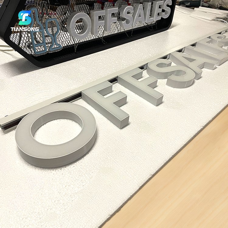 Face Lit Magnetic Letters Brand Logo Front Lit Sign for Company Custom Led Sign