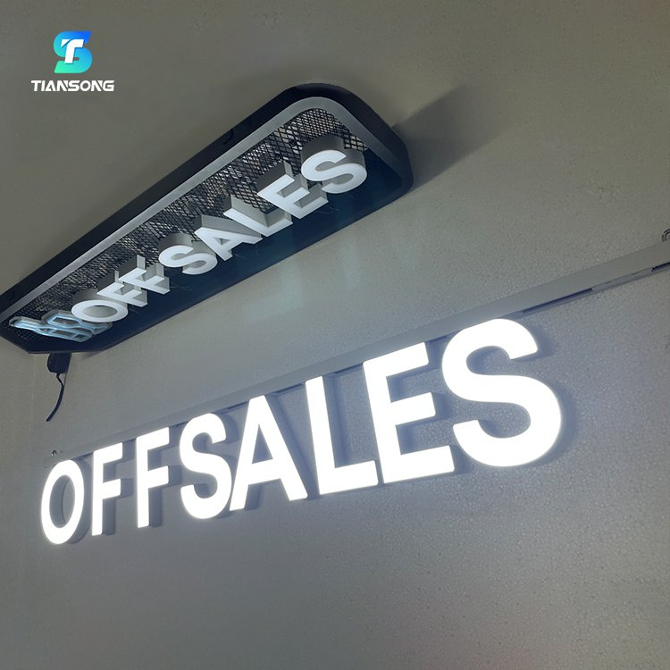 Face Lit Magnetic Letters Brand Logo Front Lit Sign for Company Custom Led Sign