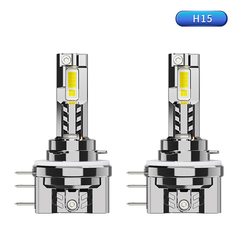 1 Set SUKIOTO GENUINE H15 LED Headlight Bulb Canbus White 30000LM Car LED High Beam DRL Driving Running Lights 12V H15 Auto Lamp