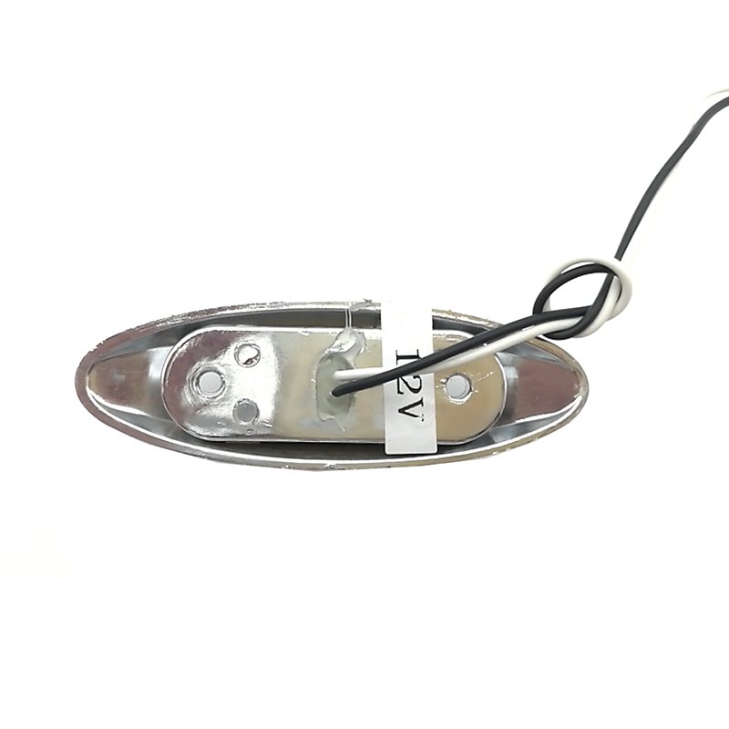 12v 24v LED Truck Trailer Marker Lights Clearance Lamp RV Lighting With Chrome Base Bracket Ip67 Waterproof Rate