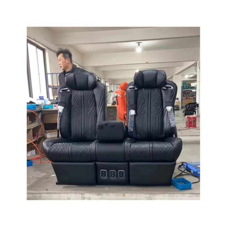 Haobang Luxury VIP Electric Motorized Heating Massage Auto Van Back Seat Flat Sofa Bed for Tuning Sprinter Vito v Class Carnival