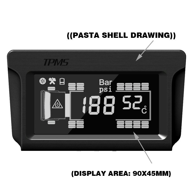 Factory High Quality Outlet 10 Wheels Truck Trailer Bus Solar Wireless Digital Tire Pressure Sensor System Gauge Monitor Tpms