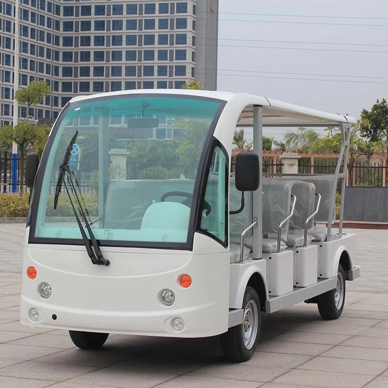 11 Seats Four Wheels Electric Mini Bus Sightseeing Bus Electric Tourist Shuttle Bus