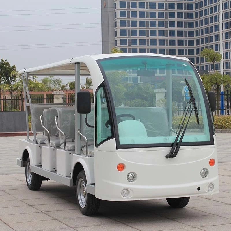 11 Seats Four Wheels Electric Mini Bus Sightseeing Bus Electric Tourist Shuttle Bus