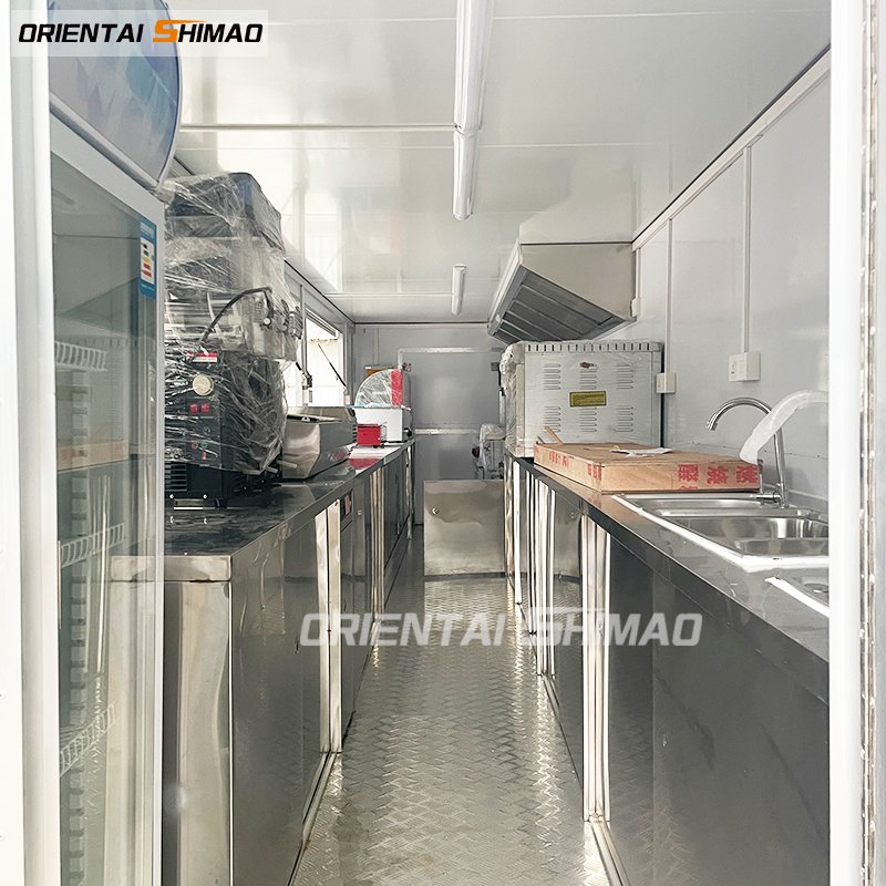 Mobile Chinese Fast Deep Fryer Food Trailers Cheap Food Carts Fully Equipend Retro Concession Food Trucks for Sale in China