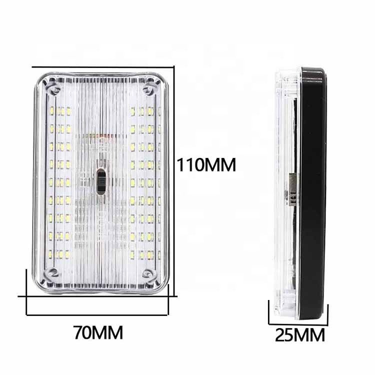 36 LED Ultra Bright Rectangle Night Light Interior Dome Roof Indoor Ceiling Reading Trunk Lamp Bulb Auto Car Light Accessory
