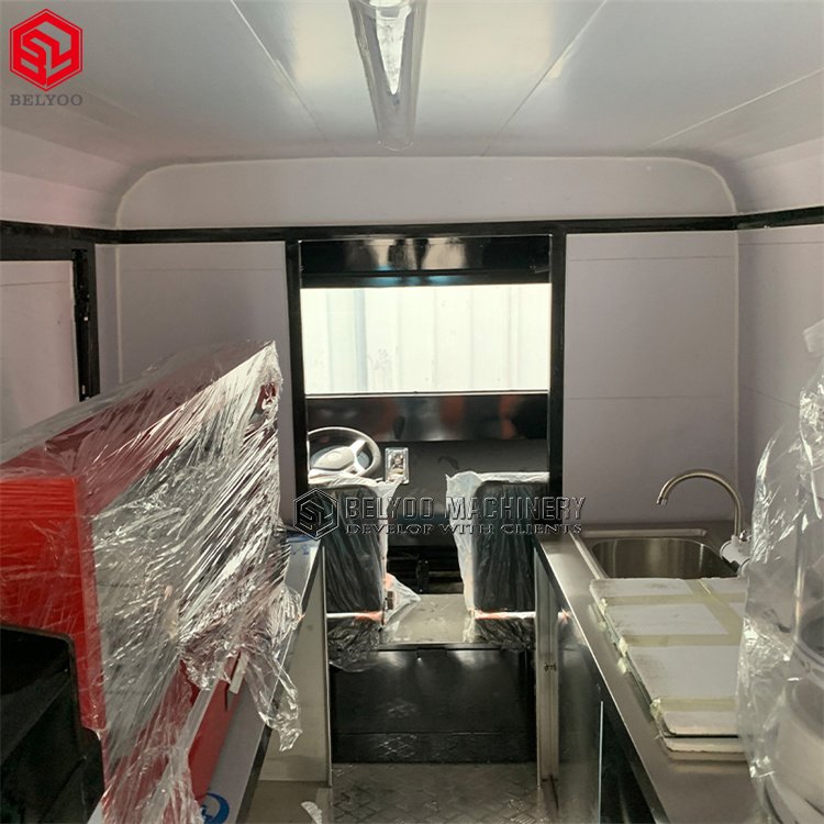 Custom Mobile Food Trucks Ice Cream Cart for Sale Mobile Kitchen Car Electric Food Cart Coffee Truck Hot Dog Cart