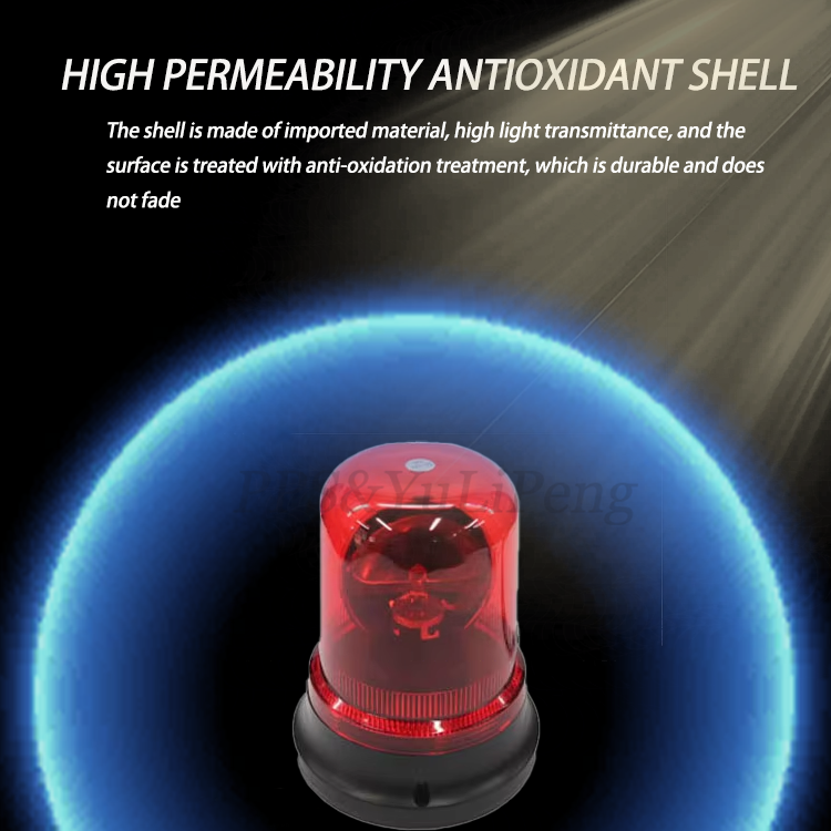 Cheap Warning Safety Rotating Beacon Light with Magnetic Straight Cord for Vehicle Forklift Truck Tractor Golf Carts UTV Car Bus