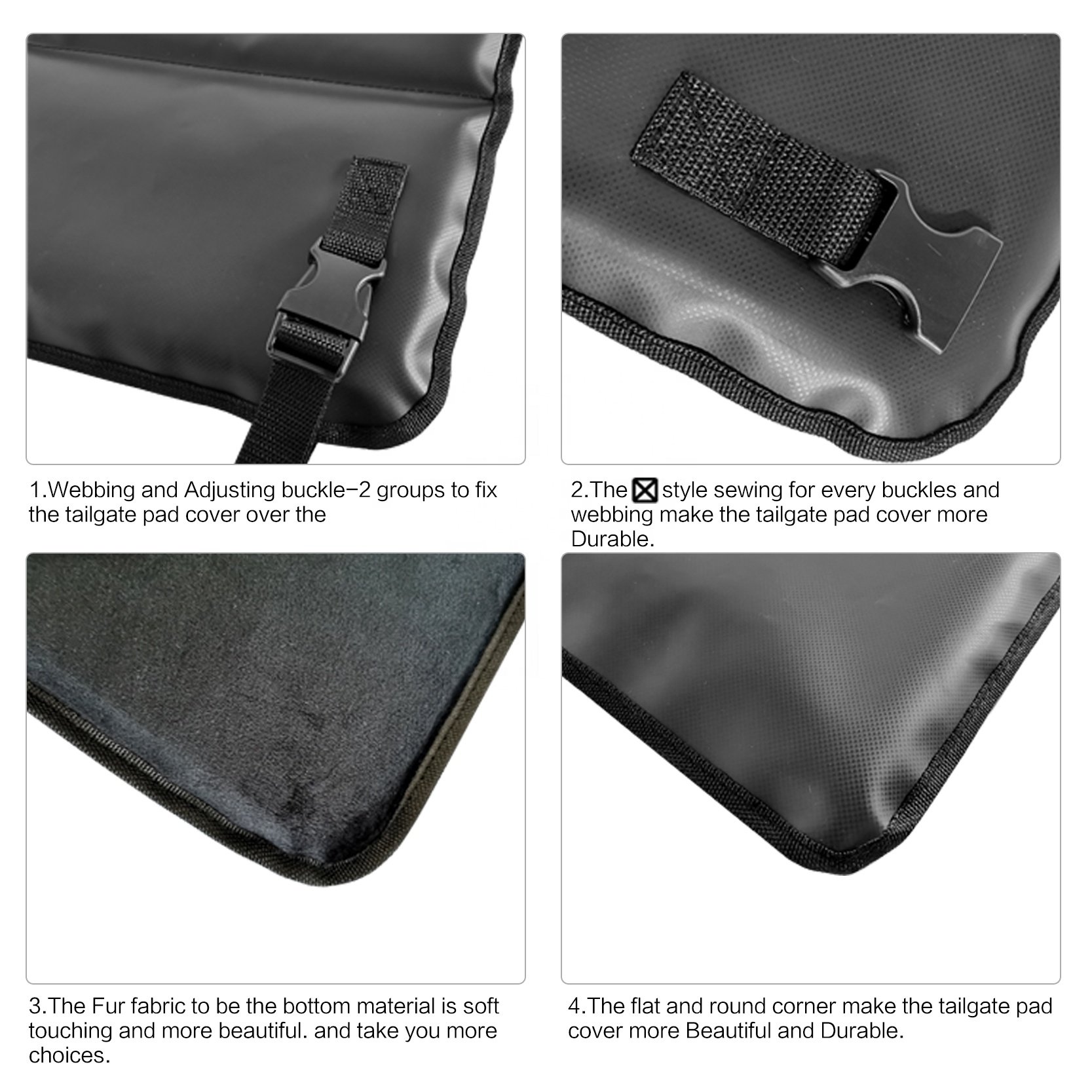 Factory Pickup Exterior Accessories for Bike Truck Shuttle & Tailgate Durable Tailgate Pad