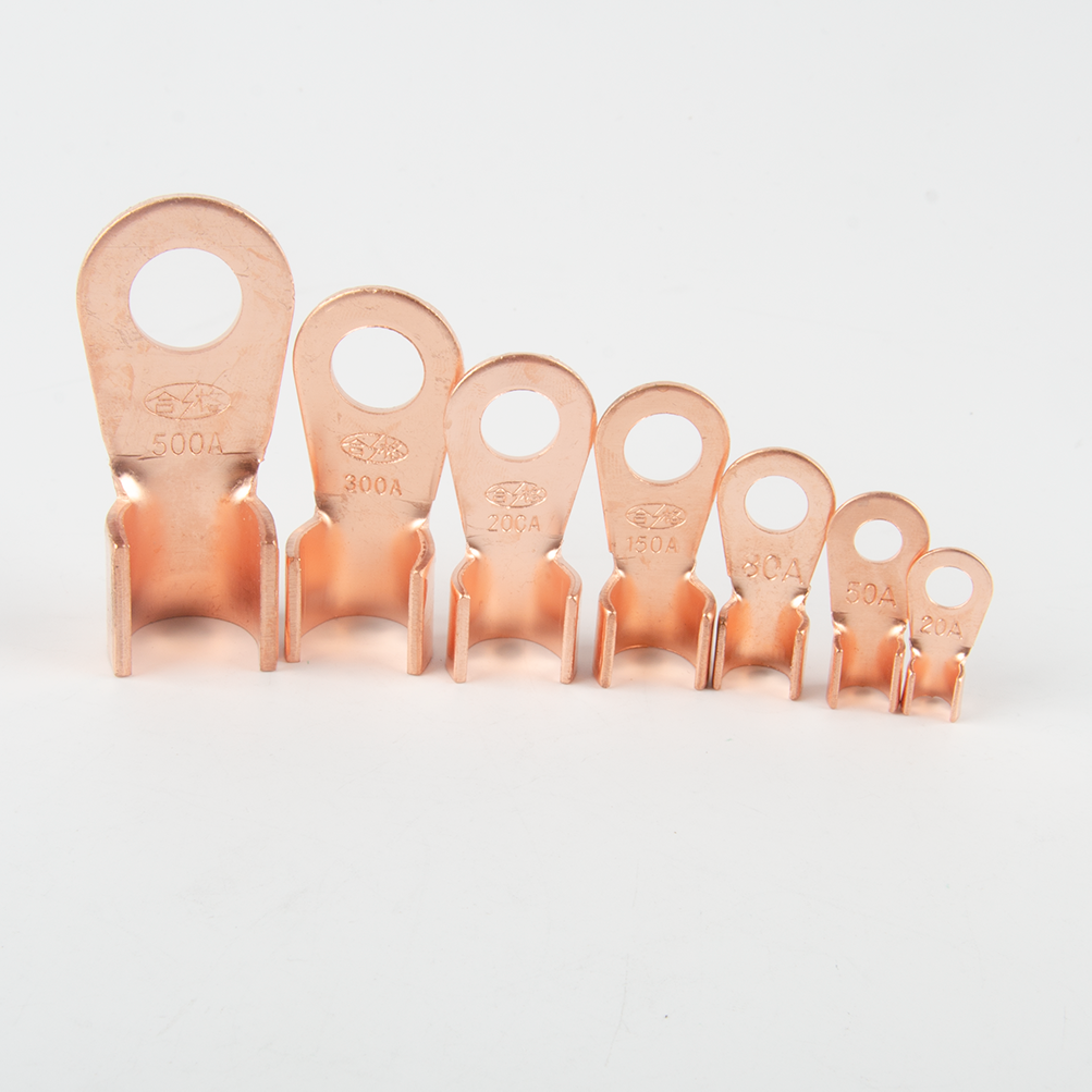 60A Open Copper Nose Spot Welding Accessories OT-60A Battery Cable Connector Terminal Crimp Bus Terminal
