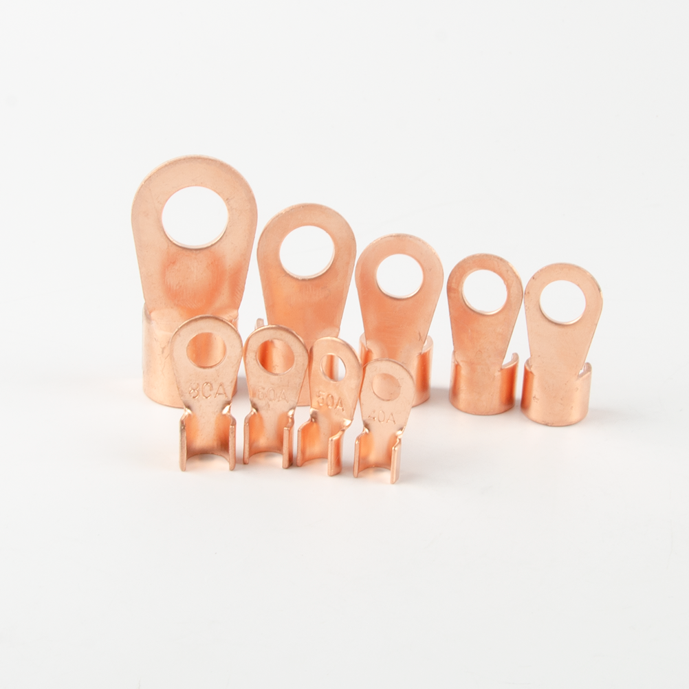 60A Open Copper Nose Spot Welding Accessories OT-60A Battery Cable Connector Terminal Crimp Bus Terminal