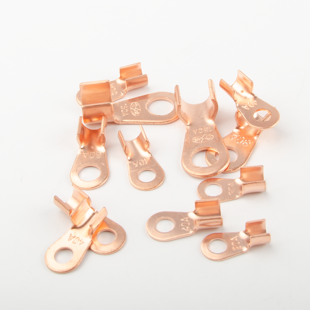 60A Open Copper Nose Spot Welding Accessories OT-60A Battery Cable Connector Terminal Crimp Bus Terminal