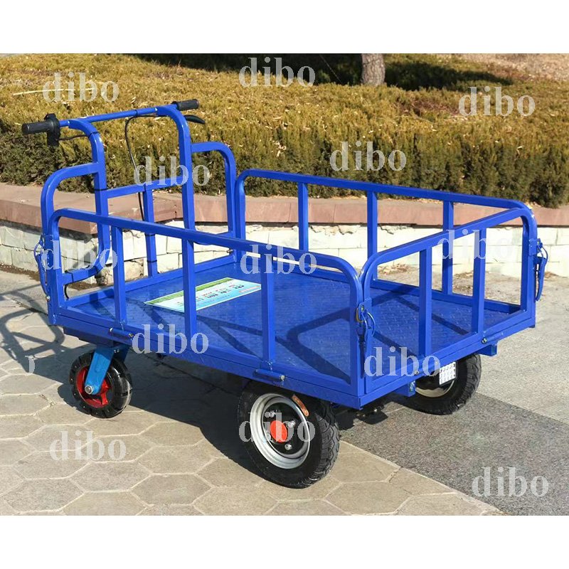 CE Electric Chicken Bus Heavy Duty Wheel Barrow Motorized Power Electric Wheelbarrow Handling Vehicle Electric Handcart