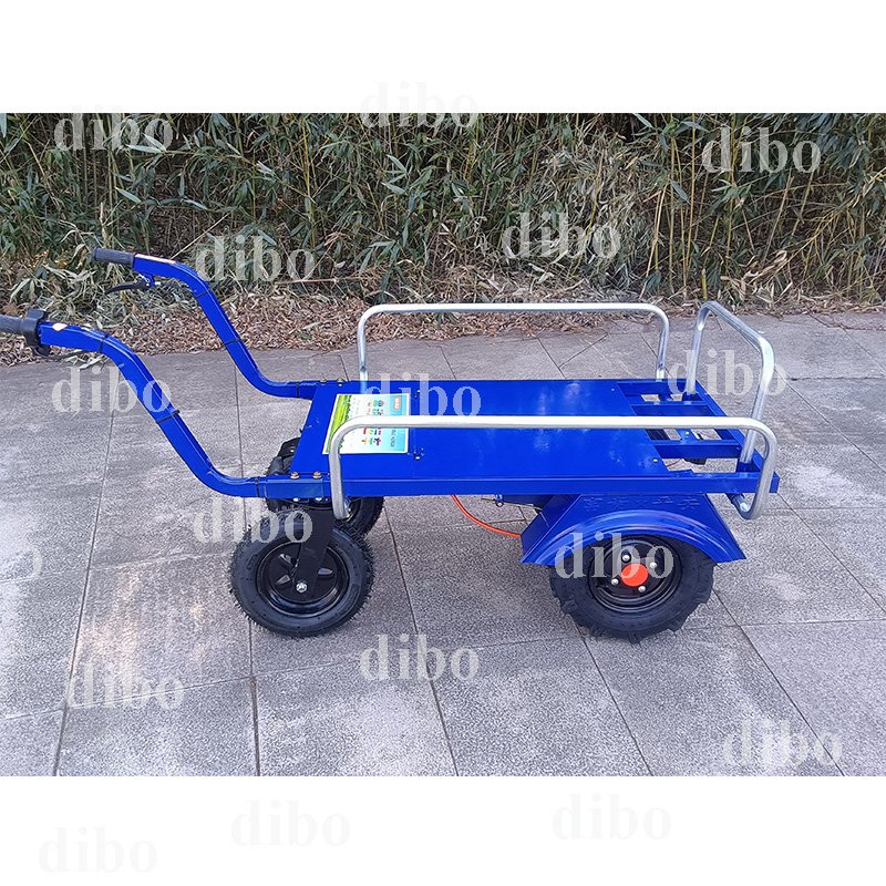 CE Electric Chicken Bus Heavy Duty Wheel Barrow Motorized Power Electric Wheelbarrow Handling Vehicle Electric Handcart