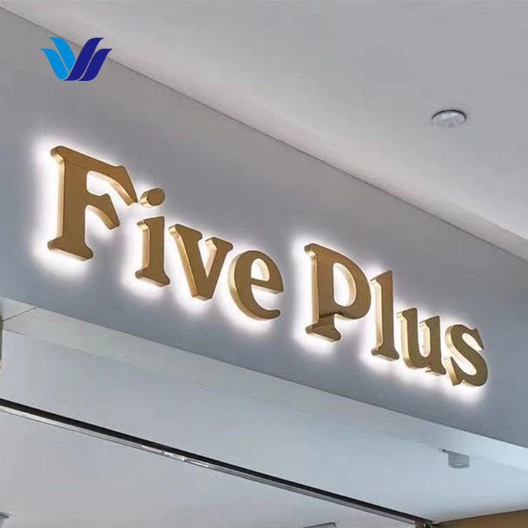 HONGSEN Custom Electronic Signs 3D LED Acrylic Letter Wall Logo Sign Backlit Metal Channel Letter for Shop