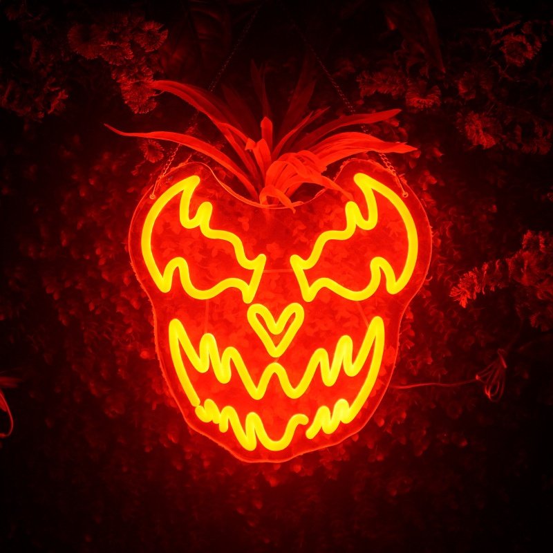 JAGUARSIGN Manufacturer Custom Happy Halloween Party Neon Sign Decorative Halloween Neon Decor