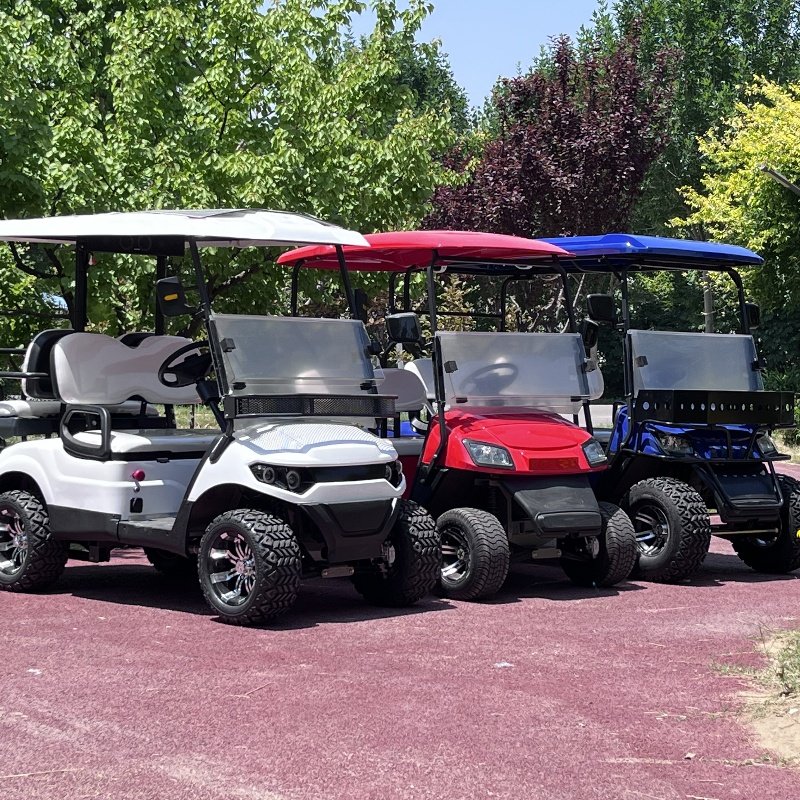 2025 New 4 Person Electric Golf Cart 5KW Lithium Battery 4 Wheel Electric Golf Cart Scooter