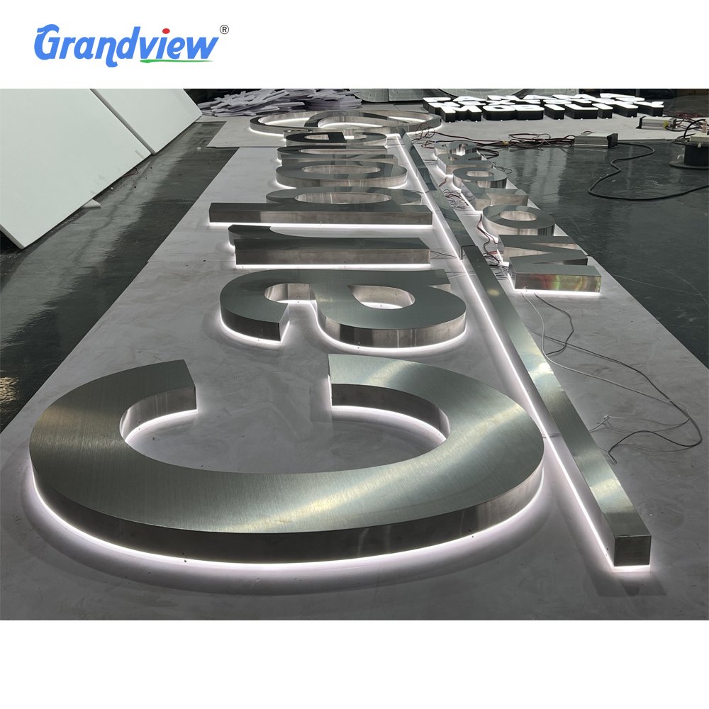 Hot Selling 3D Letter Shop Signs Luminous Building Customized Business Signs Backlit logo Outdoor Storefront LED Letters Sign