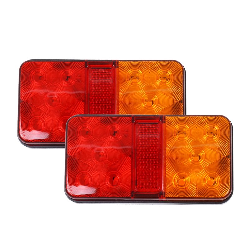 Superbleds 12V 24V 10 LED Tail Light Taillight Turn Signal Indicator Stop Lamp Rear Brake Light for Car Truck Trailer Caravan