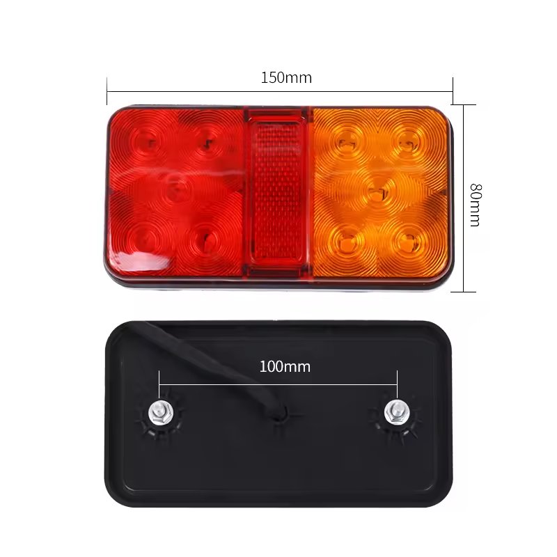 Superbleds 12V 24V 10 LED Tail Light Taillight Turn Signal Indicator Stop Lamp Rear Brake Light for Car Truck Trailer Caravan