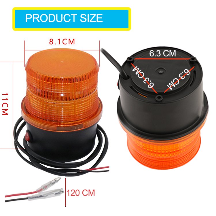 Flash Warning Led Rooftop Light Emergency Strobe Lamp Buzzer Light Warning Beacon Strobe Lights for Forklift Bus Truck