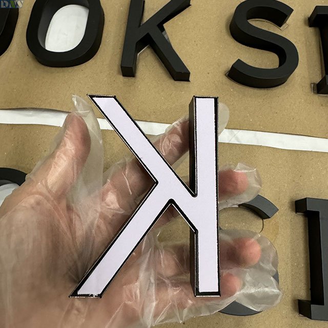 Custom Metal Sign 3d Acrylic Letters 3d Letter Sign Black Paint Stainless Steel Signage