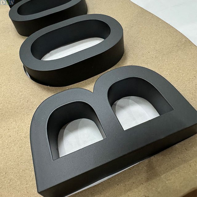 Custom Metal Sign 3d Acrylic Letters 3d Letter Sign Black Paint Stainless Steel Signage
