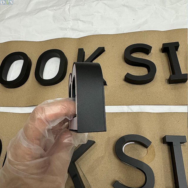 Custom Metal Sign 3d Acrylic Letters 3d Letter Sign Black Paint Stainless Steel Signage