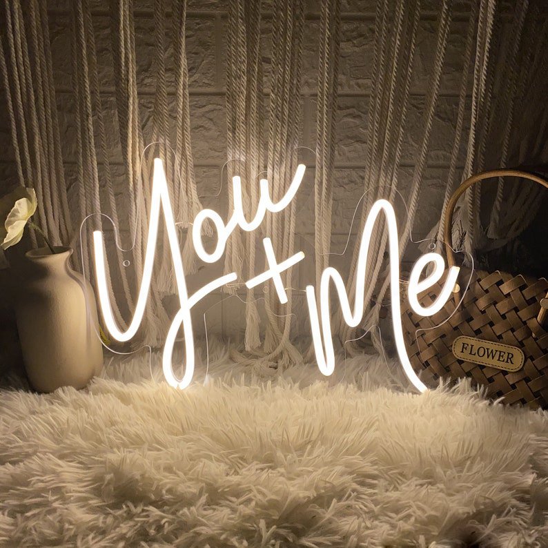 Custom 2024 New Christmas Party Wedding Decorative Bowknot Pattern Acrylic Led Neon Light up Sign